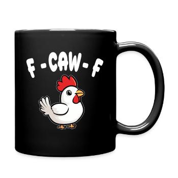 F-CAW-F - Huhn - Tasse einfarbig - Schwarz - Rechts