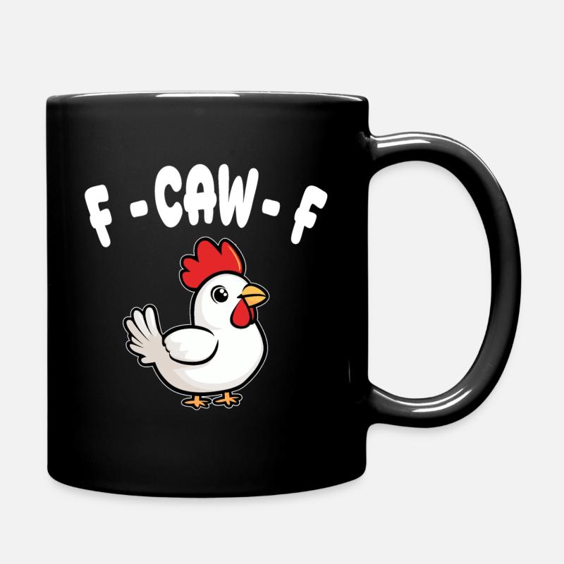 F-CAW-F - Huhn - Tasse einfarbig - Schwarz