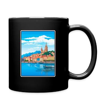 Saint-Sébastien, Espagne, Méditerranée, Harbour Vista - Mug uni - noir - Droite