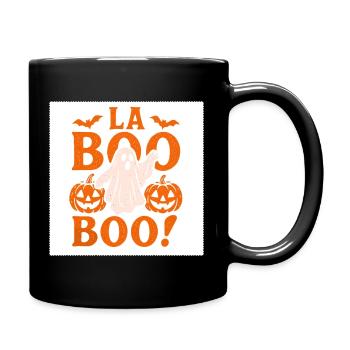La Boo Boo Halloween Geist - Tasse einfarbig - Schwarz - Rechts