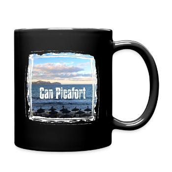 Can Picafort Strandprint - Tasse einfarbig - Schwarz - Rechts
