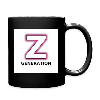 Z Generation Neon Z - Tasse einfarbig - Schwarz - Rechts