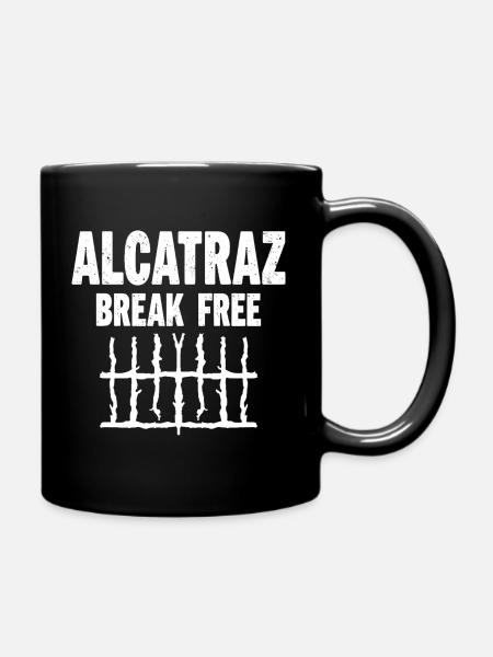 Alcatraz Break Free Prison Humor - Full Colour Mug - black
