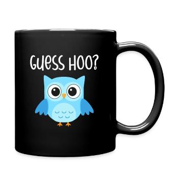 Owl Guess Hoo - Full Colour Mug - black - Right