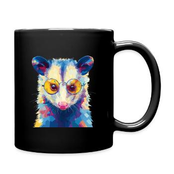 Opossum Lunettes de soleil Possum - Mug uni - noir - Droite