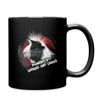 Guinea pig with funny saying - Full Colour Mug - black - Right