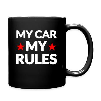 Voiture - Mug uni - noir - Droite