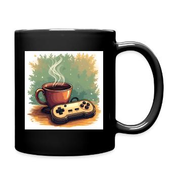 Caffeine & Campaigns - Tasse einfarbig - Schwarz - Rechts
