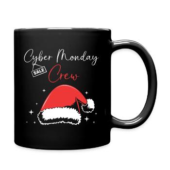 Cyber Monday shopping spree - Full Colour Mug - black - Right