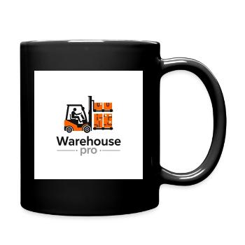 Warehouse Logo Forklift - Full Colour Mug - black - Right
