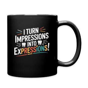Art de la sculpture à la cire de laboratoire dentaire - Mug uni - noir - Droite