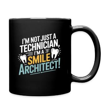 Technicien de laboratoire dentaire Couronne unique - Mug uni - noir - Droite