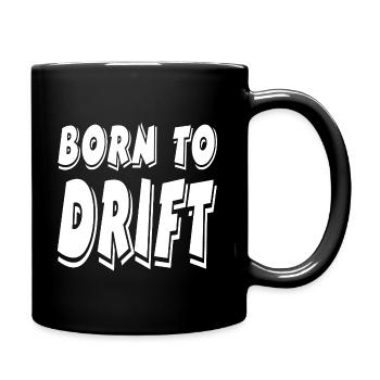 Auto - Tasse einfarbig - Schwarz - Rechts