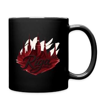 Riga Capital Latvia Baltic Gift - Full Colour Mug - black - Right