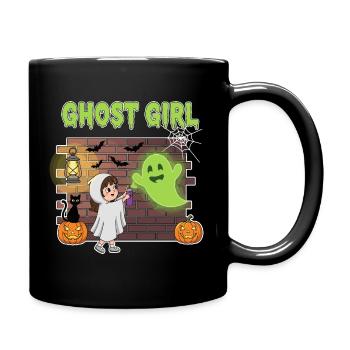  Geister Mädchen Halloween  - Tasse einfarbig - Schwarz - Rechts