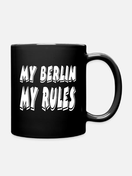 Berlin - Tasse einfarbig - Schwarz