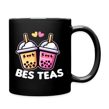 Entzückende Bubble Tea Duos - Tasse einfarbig - Schwarz - Rechts