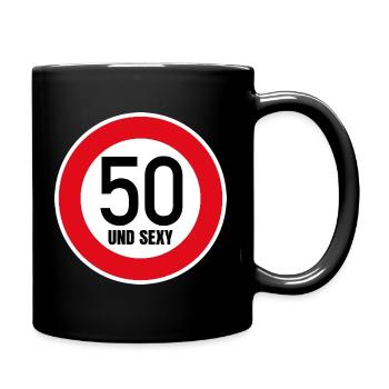 50e anniversaire Sexy Shield Tempo 50 et Sexy 50 - Mug uni - noir - Droite