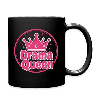 Drama Queen Fun Shirt Sweat à capuche - Mug uni - noir - Droite