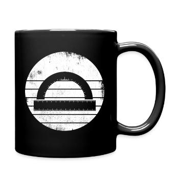 Semi-circular protractor - Full Colour Mug - black - Right