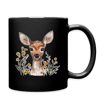 chevreuil - Mug uni - noir - Droite
