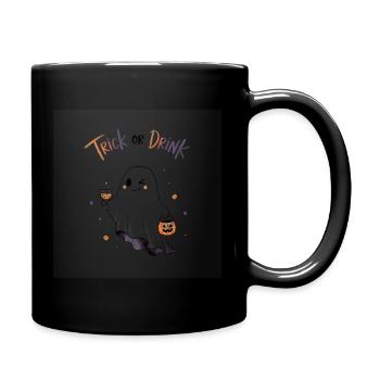 Trick or Drink Halloween Ghost - Mug uni - noir - Droite