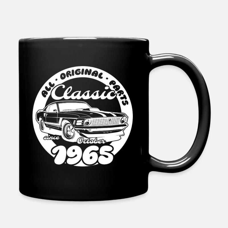 60. Geburtstag - Klassiker Musclecar 10/1965 - Tasse einfarbig - Schwarz