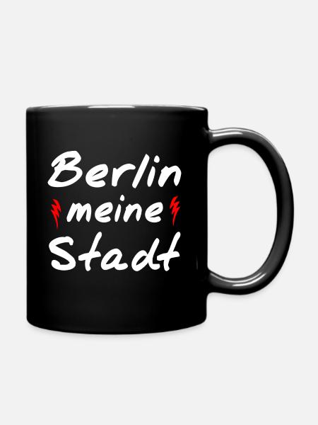 Berlin - Tasse einfarbig - Schwarz