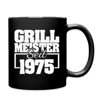 Grill tongs 1 - Full Colour Mug - black - Right