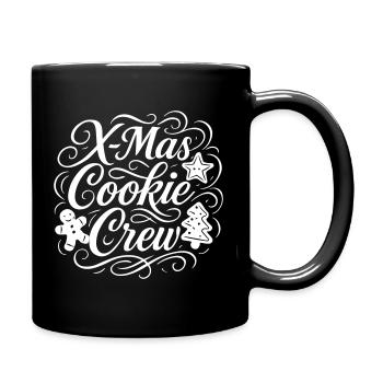 Kekse Backen Weihnachten Crew - Tasse einfarbig - Schwarz - Rechts
