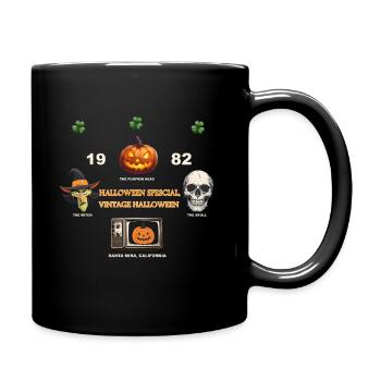 Vintage Halloween Mashup T-Shirt - Tasse einfarbig - Schwarz - Rechts