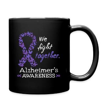 Forts ensemble contre la maladie d’Alzheimer - Mug uni - noir - Droite