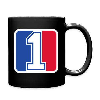 Number One League Icon – Champion Design - Tasse einfarbig - Schwarz - Rechts