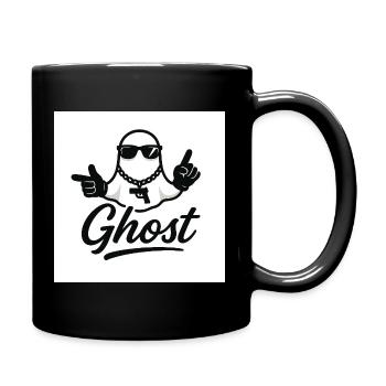 Ghost Street with Gun - Full Colour Mug - black - Right