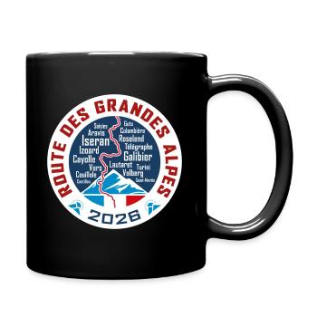 Route des Grandes Alpes | V2 | 2026 - Tasse einfarbig - Schwarz - Rechts