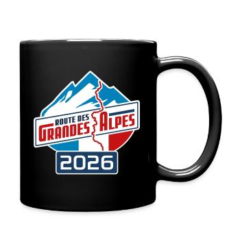 Route des Grandes Alpes | Color | 2026 - Tasse einfarbig - Schwarz - Rechts
