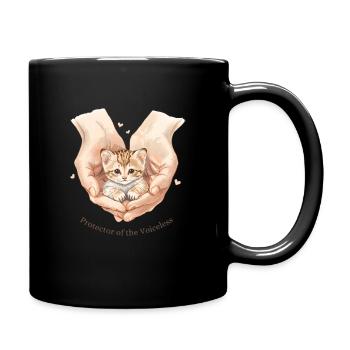Protector of the Voiceless Baby Katze Design - Tasse einfarbig - Schwarz - Rechts