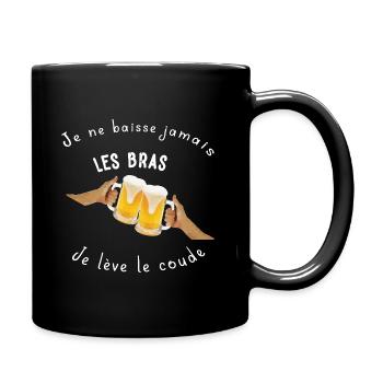 Toast bière entre amis - Mug uni - noir - Droite