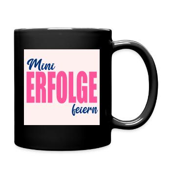 CELEBRATE SMALL SUCCESSES - Full Colour Mug - black - Right