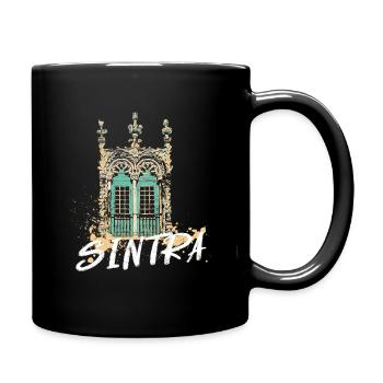 Fenêtre manuéline Sintra illustration Portugal - Mug uni - noir - Droite