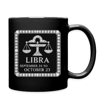 Zodiac sign Libra - Full Colour Mug - black - Right