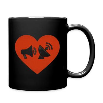 Heart of communication - Full Colour Mug - black - Right