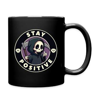 Stay Positive - Full Colour Mug - black - Right
