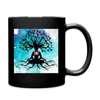 Tree of Life Yoga - Full Colour Mug - black - Right