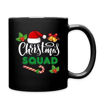 christmas squad, marry christmas - Full Colour Mug - black - Right