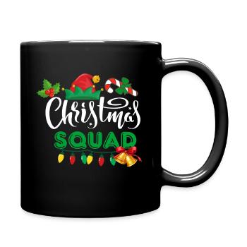 Weihnachts-Squad. Weihnachten heiraten - Tasse einfarbig - Schwarz - Rechts