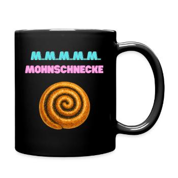 Zimtrolle Spiral MMM - Tasse einfarbig - Schwarz - Rechts