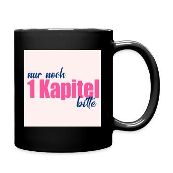 BÜCHER LIEBEN LESEN KAPITEL - Tasse einfarbig - Schwarz - Rechts