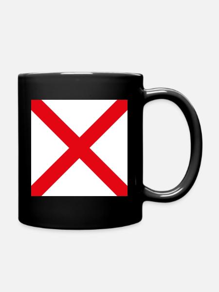 I_Require_Assistance_Flag - Tasse einfarbig - Schwarz