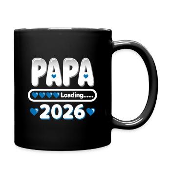 2026 Papa Loading – Father-to-be Gift - Full Colour Mug - black - Right